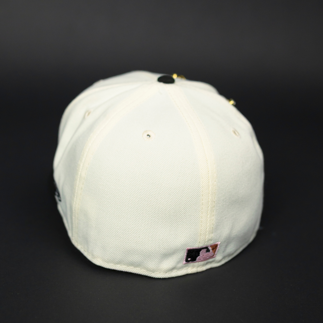 NEW ERA EXCLUSIVE 59FIFTY CHROME/ BLACK CHICAGO WHITE SOX W/ 100TH SEASON SIDE PATCH