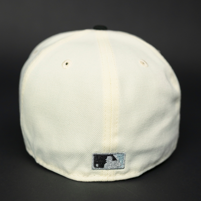 NEW ERA EXCLUSIVE 59FIFTY CHROME/ BLACK ATLANTA BRAVES W/ 2000 ALL STAR GAME SIDE PATCH