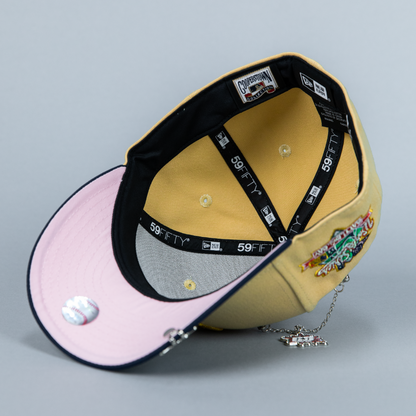 NEW ERA EXCLUSIVE 59FIFTY VEGAS GOLD SAN FRANCISCO GIANTS W/ "BATTLE OF THE BAY" SIDE PATCH