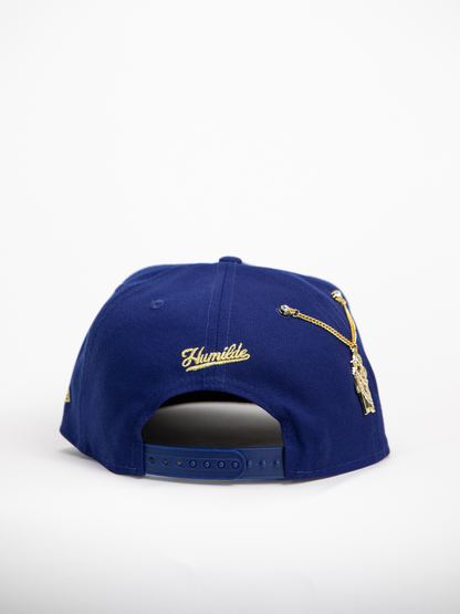 NEW* "RANCHO HUMILDE x NEW ERA x CAP CITY" BLUE 9FIFTY A-FRAME W/ MEXICAN FLAG & GREY UV *FREE ACCESSORY INCLUDED