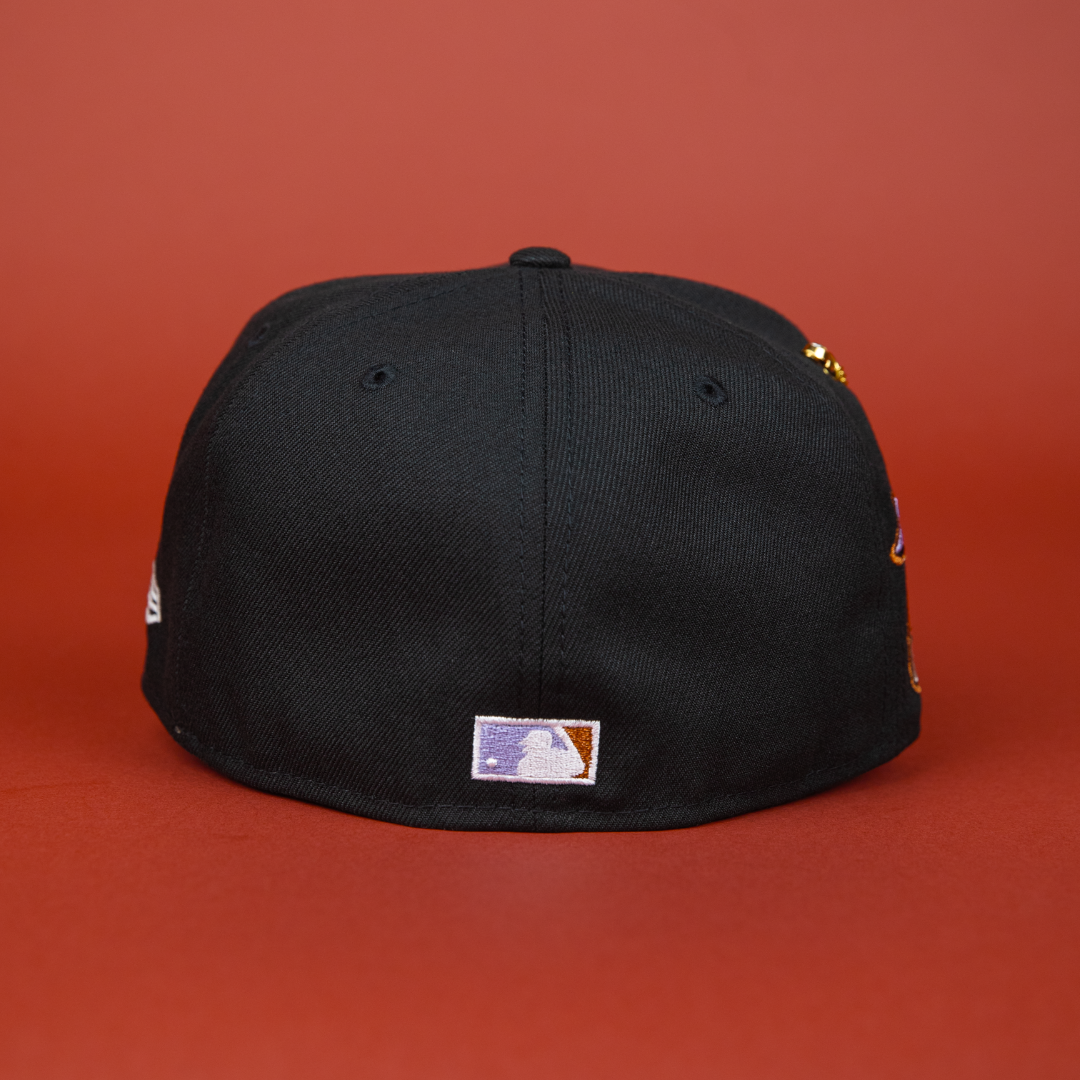 NEW ERA 59FIFTY BLACK ATLANTA BRAVES W/ 2000 ALL STAR GAME SIDE PATCH