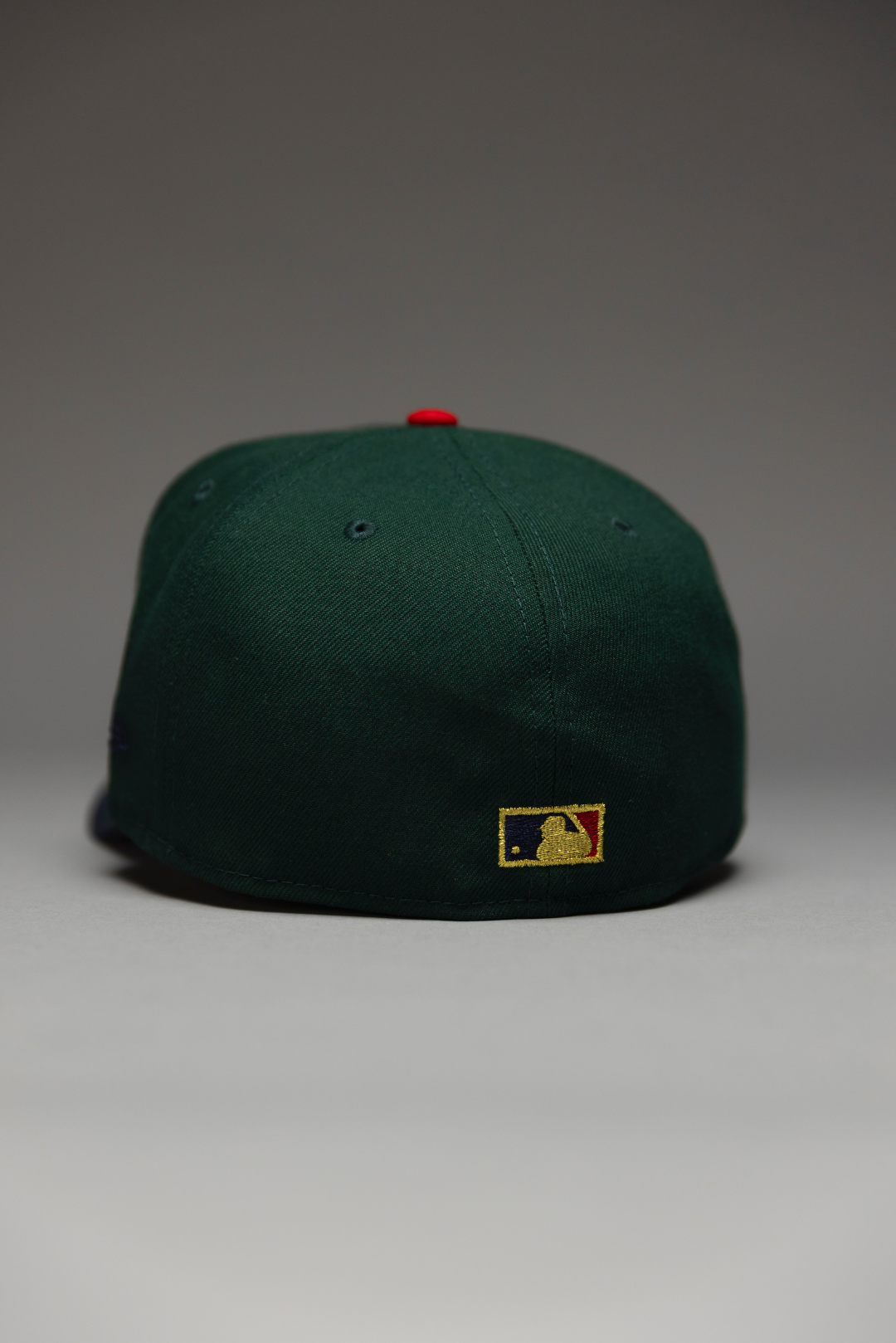 NEW ERA EXCLUSIVE 59FIFTY FOREST GREEN/NAVY BOSTON RED SOX W/ 90TH ANNIVERSARY SIDE PATCH