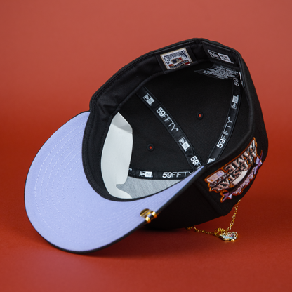 NEW ERA 59FIFTY BLACK ATLANTA BRAVES W/ 2000 ALL STAR GAME SIDE PATCH