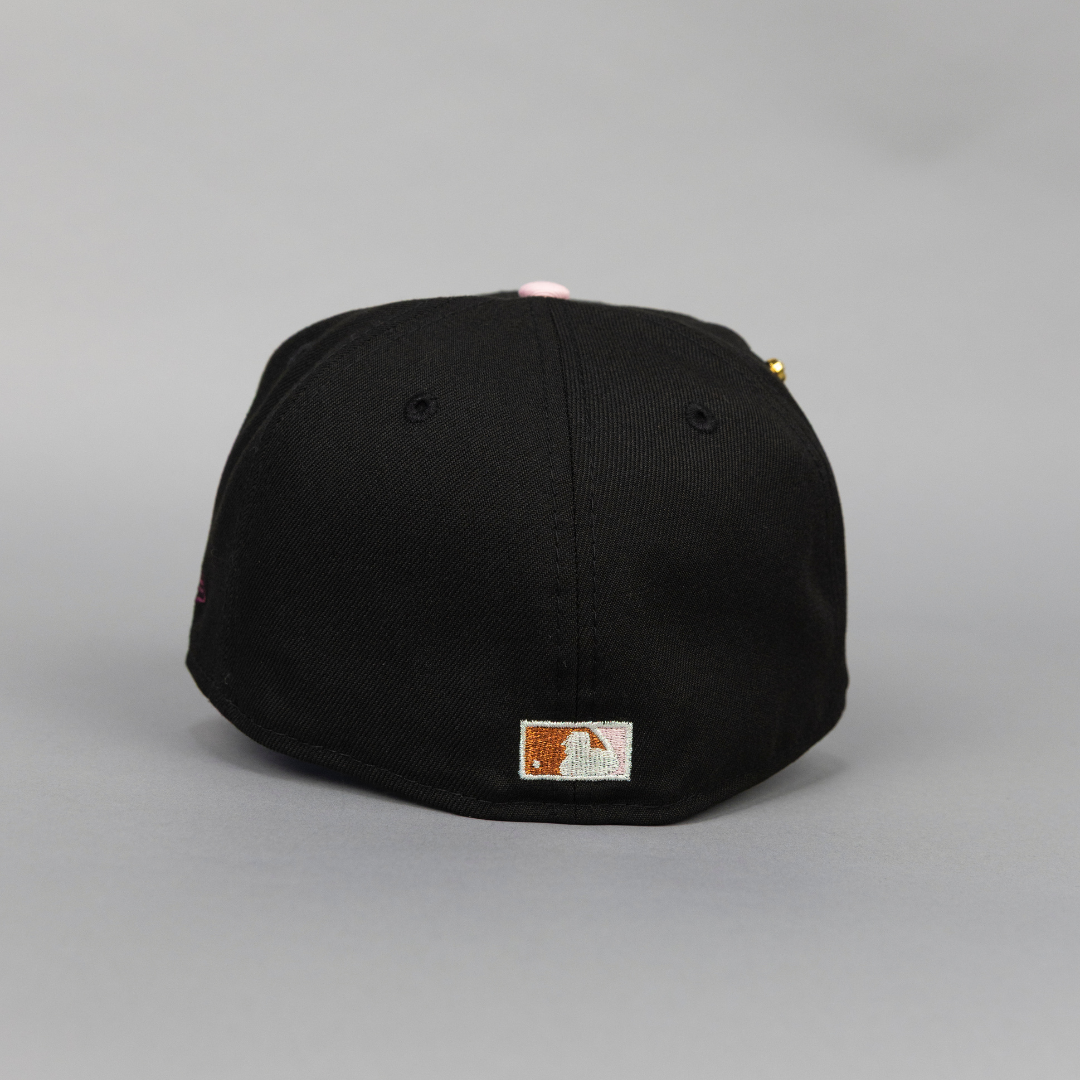 NEW ERA EXCLUSIVE 59FIFTY BLACK/ BURGUNDY SAN FRANCISCO GIANTS W/ ALL STAR WEEK SIDE PATCH