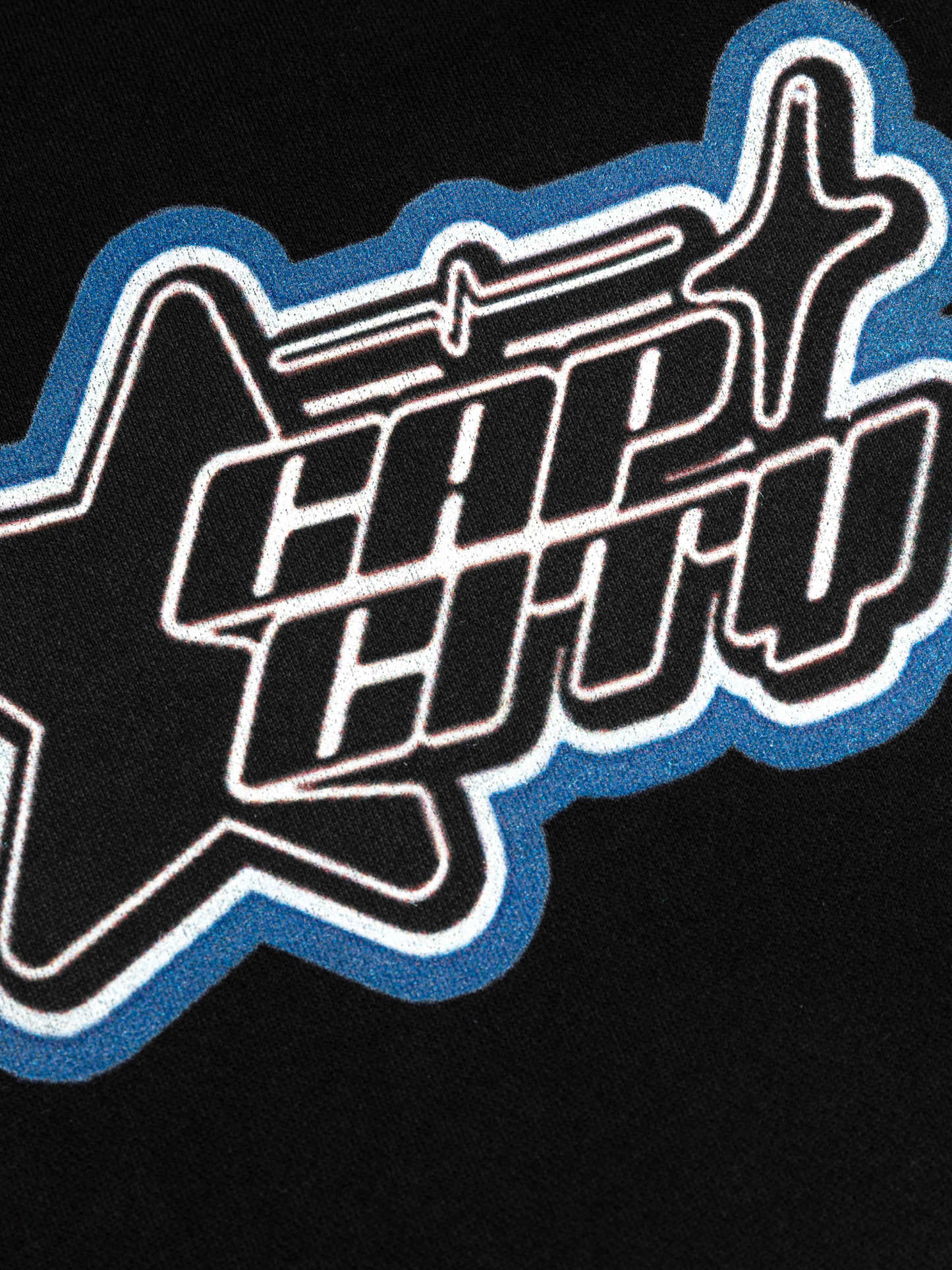 CAP CITY X SHORELINE MAFIA BLACK/BLUE AIR BRUSH PANTS W/ RHINESTONES - UNISEX