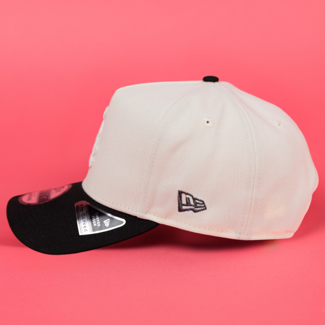 NEW ERA 9FIFTY A-FRAME CHROME/ BLACK CHICAGO WHITE SOX SNAPBACK W/ ALL STAR YEARS SIDE PATCH