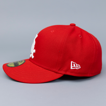 NEW ERA EXCLUSIVE 59FIFTY RED CHICAGO WHITE SOX W/ 2005 WORLD SERIES SIDE PATCH