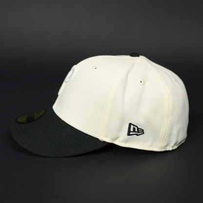 NEW ERA EXCLUSIVE 59FIFTY CHROME/ BLACK PHILADELPHIA PHILLIES W/ VETERANS STADIUM SIDE PATCH