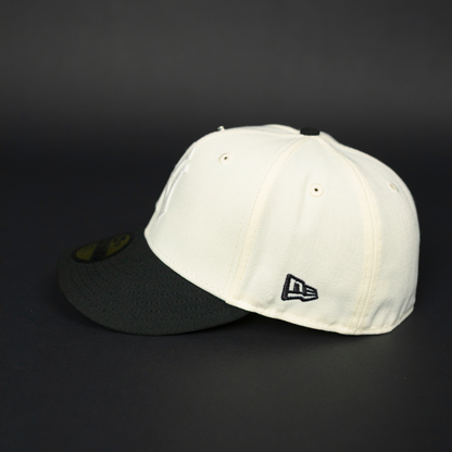 NEW ERA EXCLUSIVE 59FIFTY CHROME/ BLACK NEW YORK YANKEES W/ WORLD SERIES SIDE PATCH