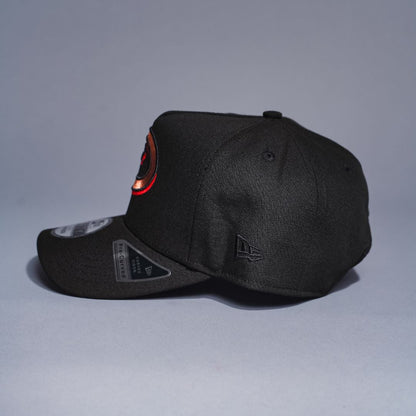NEW ERA 9FIFTY A-FRAME BLACK ARIZONA DIAMONDBACKS SNAPBACK W/ 2001 WORLD SERIES SIDE PATCH