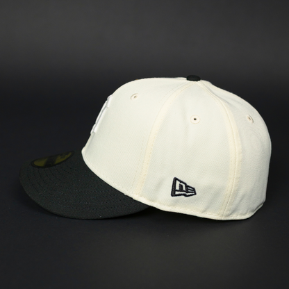 NEW ERA EXCLUSIVE 59FIFTY CHROME/ BLACK DETROIT TIGERS W/ WORLD SERIES SIDE PATCH