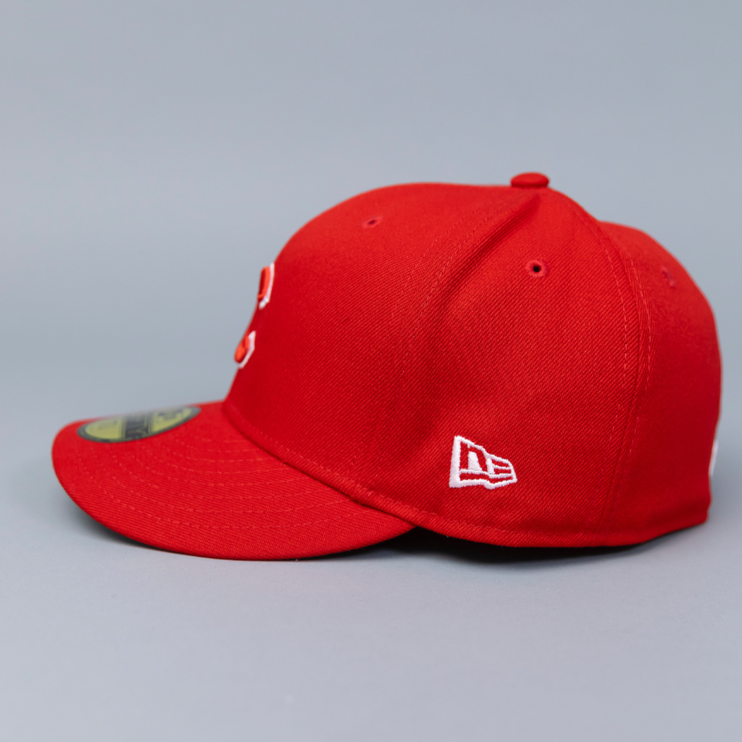 NEW ERA EXCLUSIVE 59FIFTY RED CHICAGO CUBS W/ 1990 ALL STAR GAME SIDE PATCH