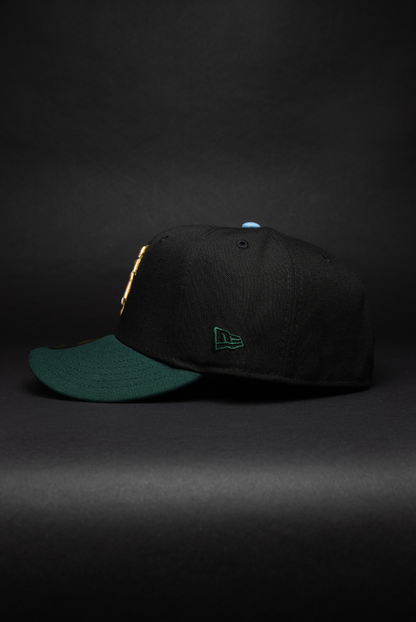 NEW ERA EXCLUSIVE 59FIFTY BLACK/FOREST GREEN SAN FRANCISCO GIANTS W/ ALL STAR WEEK SIDE PATCH