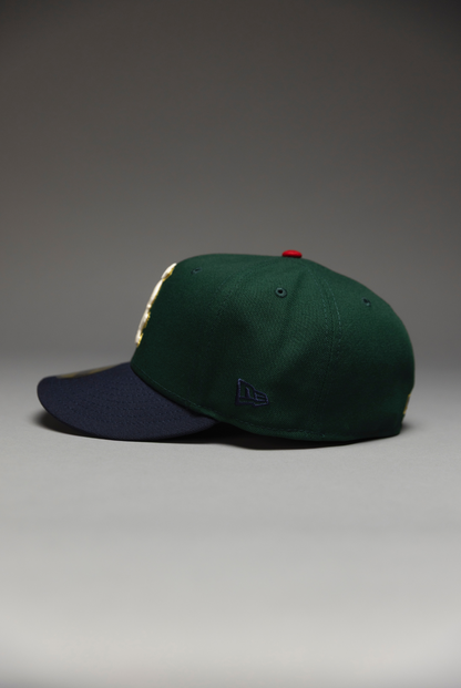 NEW ERA EXCLUSIVE 59FIFTY FOREST GREEN/NAVY CHICAGO WHITE SOX W/ ALL STAR GAME SIDE PATCH