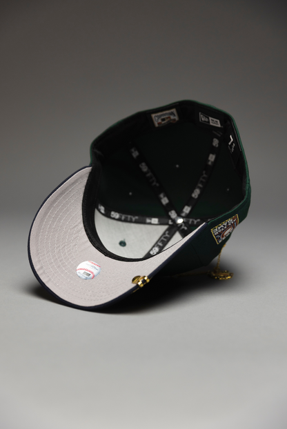 NEW ERA EXCLUSIVE 59FIFTY FOREST GREEN/NAVY CHICAGO WHITE SOX W/ ALL STAR GAME SIDE PATCH