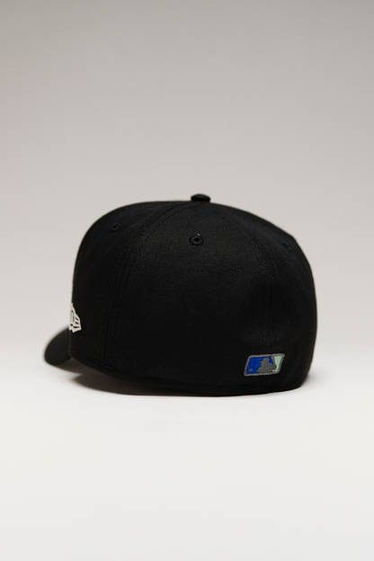 NEW ERA EXCLUSIVE 59FIFTY BLACK CHICAGO WHITE SOX W/ 125TH SEASON SIDE PATCH
