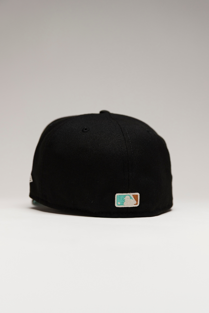 NEW ERA EXCLUSIVE 59FIFTY BLACK ATLANTA BRAVES W/ ALL STAR GAME SIDE PATCH
