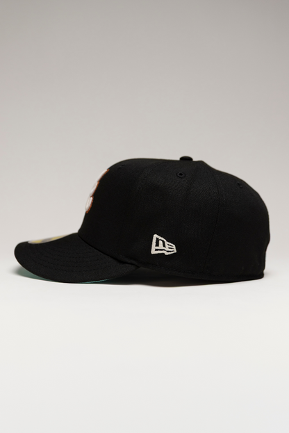 NEW ERA EXCLUSIVE 59FIFTY BLACK ATLANTA BRAVES W/ ALL STAR GAME SIDE PATCH