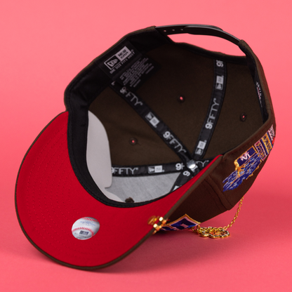 NEW ERA EXCLUSIVE 9FIFTY BROWN LOS ANGELES DODGERS SNAPBACK W/ SHOHEI OHTANI SCRIPT + JAPANESE BLUE BLOSSOM SIDE PATCH