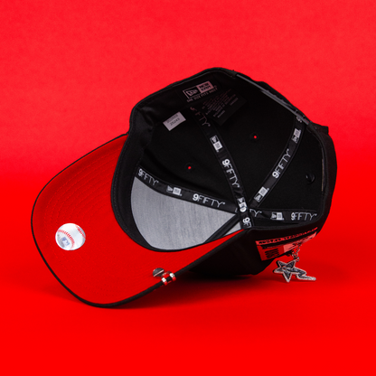 NEW ERA 9FIFTY A-FRAME BLACK HOUSTON ASTROS W/ 2000 INAUGURAL SEASON SIDE PATCH