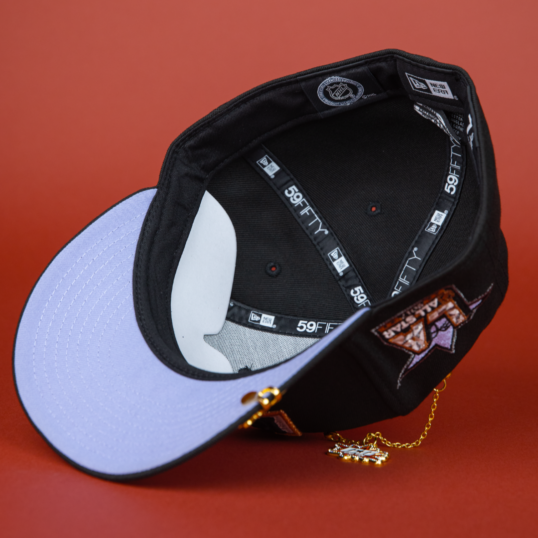 NEW ERA EXCLUSIVE 59FIFTY BLACK LOS ANGELES KINGS W/ ALL STAR GAME SIDE PATCH