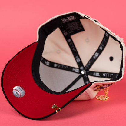 NEW ERA 9FIFTY A-FRAME CHROME/ BLACK CHICAGO WHITE SOX SNAPBACK W/ ALL STAR YEARS SIDE PATCH