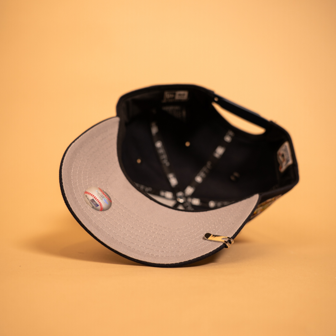 NEW ERA EXCLUSIVE 9FIFTY A-FRAME NAVY SAN FRANCISCO GIANTS SNAPBACK W/ 2002 WORLD SERIES SIDE PATCH