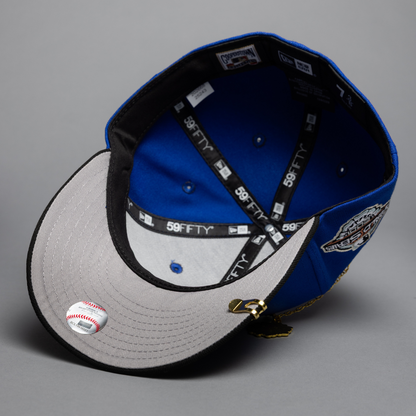 NEW ERA EXCLUSIVE 59FIFTY BLUE/BLACK ARIZONA DIAMONDBACKS W/ 2001 WORLD SERIES SIDE PATCH