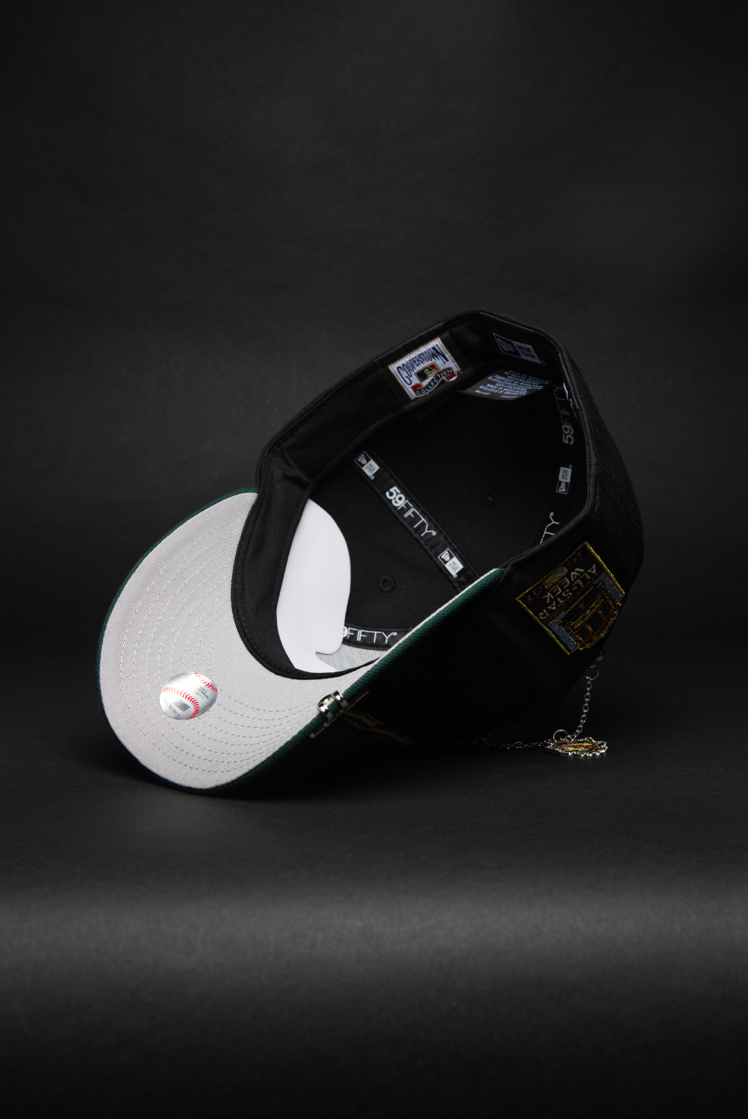 NEW ERA EXCLUSIVE 59FIFTY BLACK/FOREST GREEN SAN FRANCISCO GIANTS W/ ALL STAR WEEK SIDE PATCH