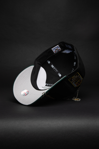 NEW ERA EXCLUSIVE 59FIFTY BLACK/FOREST GREEN SAN FRANCISCO GIANTS W/ ALL STAR WEEK SIDE PATCH