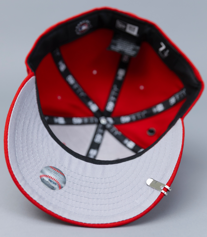 NEW ERA 59FIFTY RED ATLANTA BRAVES W/ 2000 ALL STAR GAME SIDE PATCH
