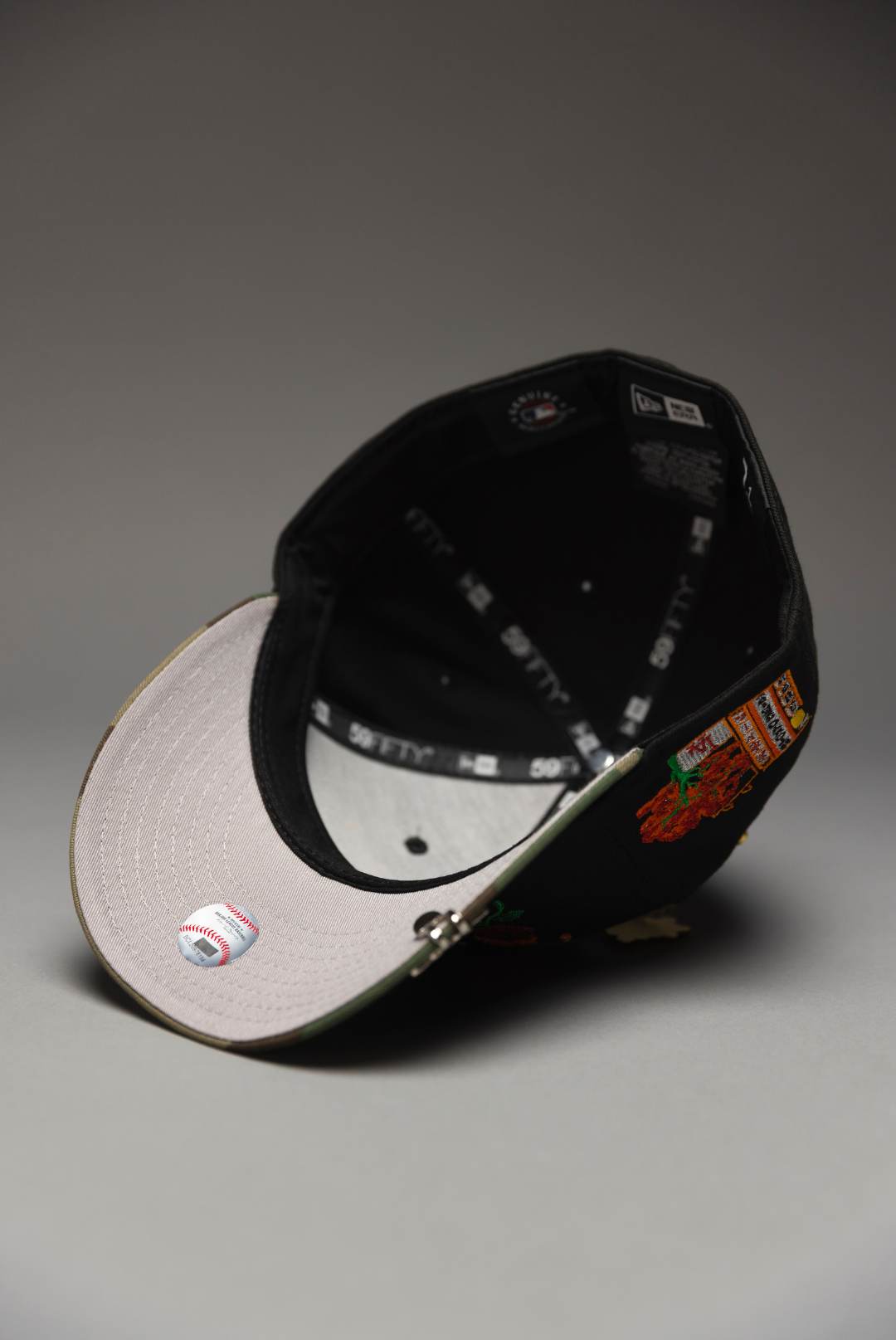 NEW ERA EXCLUSIVE 59FIFTY BLACK/CAMO LOS ANGELES DODGERS W/ BURNT ROSES + TOKYO SERIES SIDE PATCH
