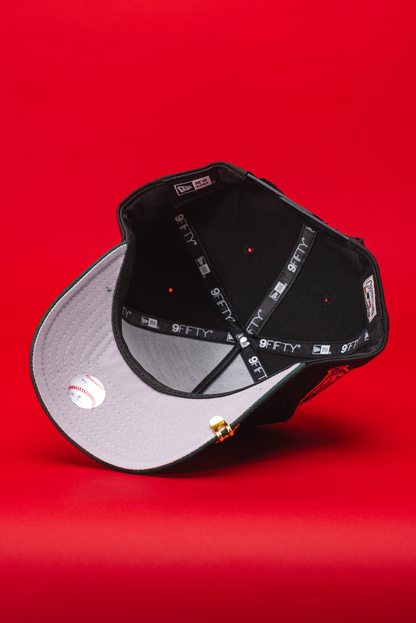 NEW ERA 9FIFTY A-FRAME BLACK/GREEN ARIZONA DIAMONDBACKS SNAPBACK W/ 1998 INAUGURAL SEASON SIDE PATCH