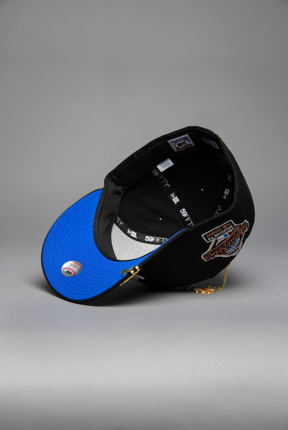 NEW ERA EXCLUSIVE 59FIFTY BLACK ATLANTA BRAVES W/ 1995 WORLD SERIES SIDE PATCH