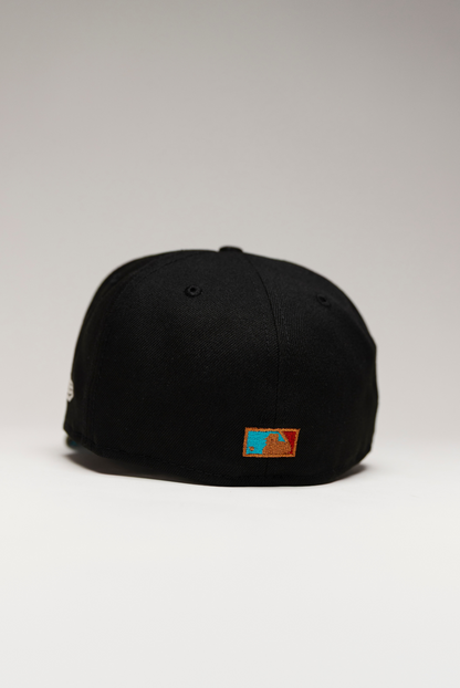 NEW ERA EXCLUSIVE 59FIFTY BLACK CHICAGO WHITE SOX W/ 95TH ANNIVERSARY SIDE PATCH