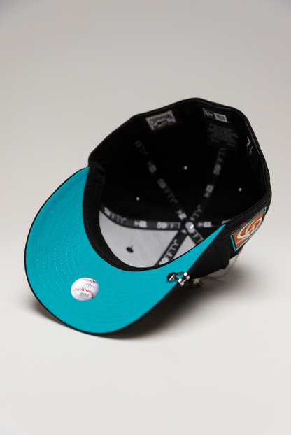 NEW ERA EXCLUSIVE 59FIFTY BLACK CHICAGO WHITE SOX W/ 95TH ANNIVERSARY SIDE PATCH
