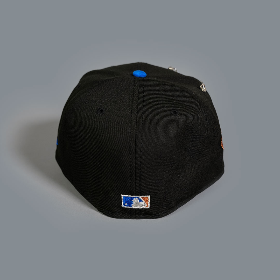 NEW ERA EXCLUSIVE 59FIFTY BLACK/ BLUE CHICAGO WHITE SOX W/ COMISKEY PARK SIDE PATCH