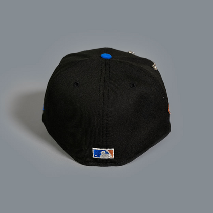 NEW ERA EXCLUSIVE 59FIFTY BLACK/ BLUE CHICAGO WHITE SOX W/ COMISKEY PARK SIDE PATCH