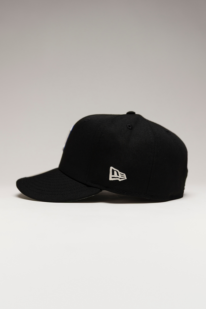 NEW ERA EXCLUSIVE 59FIFTY BLACK DETROIT TIGERS W/ 100TH SEASON SIDE PATCH