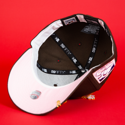 NEW ERA EXCLUSIVE 59FIFTY WALNUT COLORADO ROCKIES W/ 25TH ANNIVERSARY SIDE PATCH