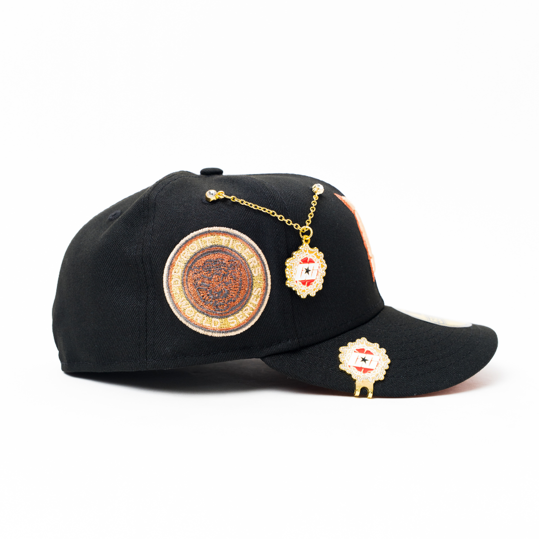 NEW ERA EXCLUSIVE 59FIFTY BLACK DETROIT TIGERS W/ WORLD SERIES SIDE PATCH