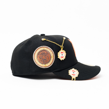 NEW ERA EXCLUSIVE 59FIFTY BLACK DETROIT TIGERS W/ WORLD SERIES SIDE PATCH