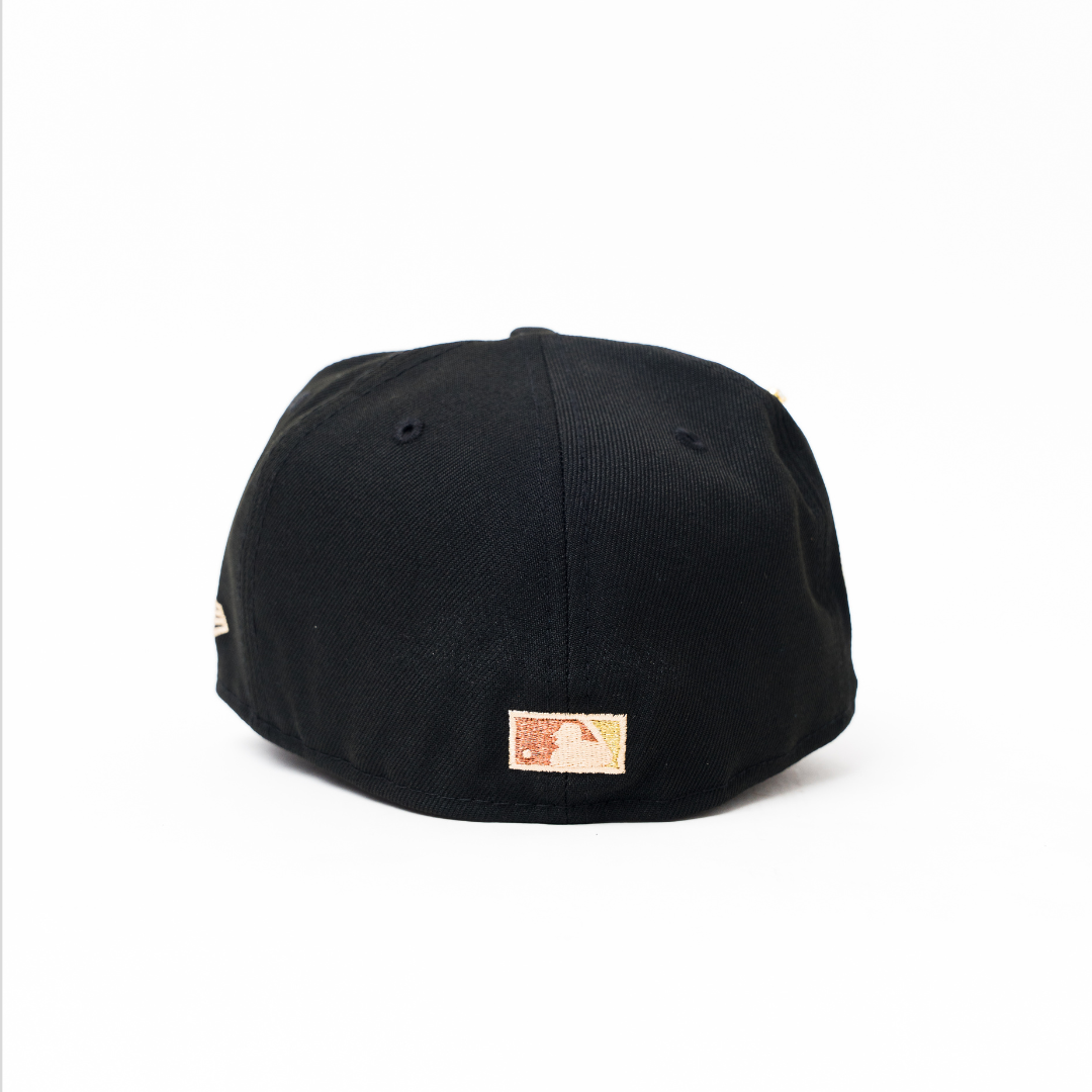 NEW ERA EXCLUSIVE 59FIFTY BLACK DETROIT TIGERS W/ WORLD SERIES SIDE PATCH