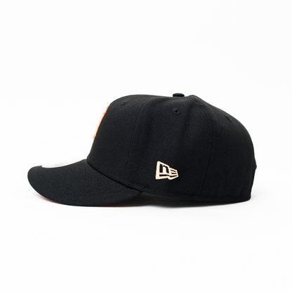 NEW ERA EXCLUSIVE 59FIFTY BLACK DETROIT TIGERS W/ WORLD SERIES SIDE PATCH