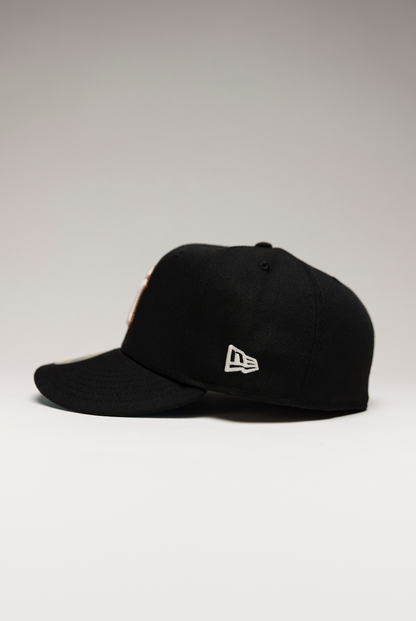 NEW ERA EXCLUSIVE 59FIFTY BLACK NEW YORK YANKEES W/ 1998 WORLD SERIES SIDE PATCH