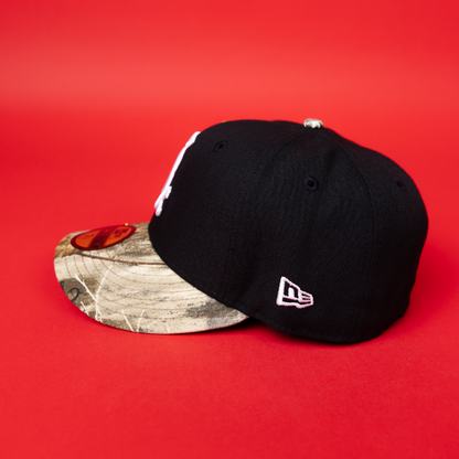 NEW ERA EXCLUSIVE 59FIFTY BLACK/ REALTREE CHICAGO WHITE SOX W/ PINK ROSES + ALL STAR GAME SIDE PATCH