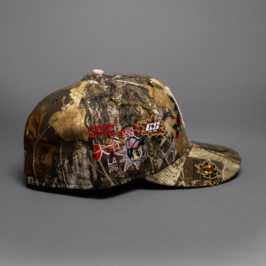 NEW ERA EXCLUSIVE 59FIFTY REALTREE LOS ANGELES DODGERS W/ EMBROIDERY + SHOHEI OHTANI SIDE PATCH