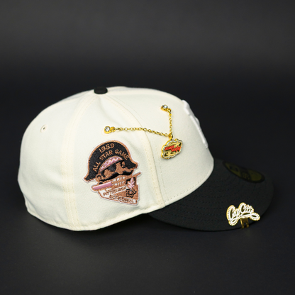 NEW ERA EXCLUSIVE 59FIFTY CHROME/ BLACK PITTSBURGH PIRATES W/ 1959 ALL STAR GAME SIDE PATCH