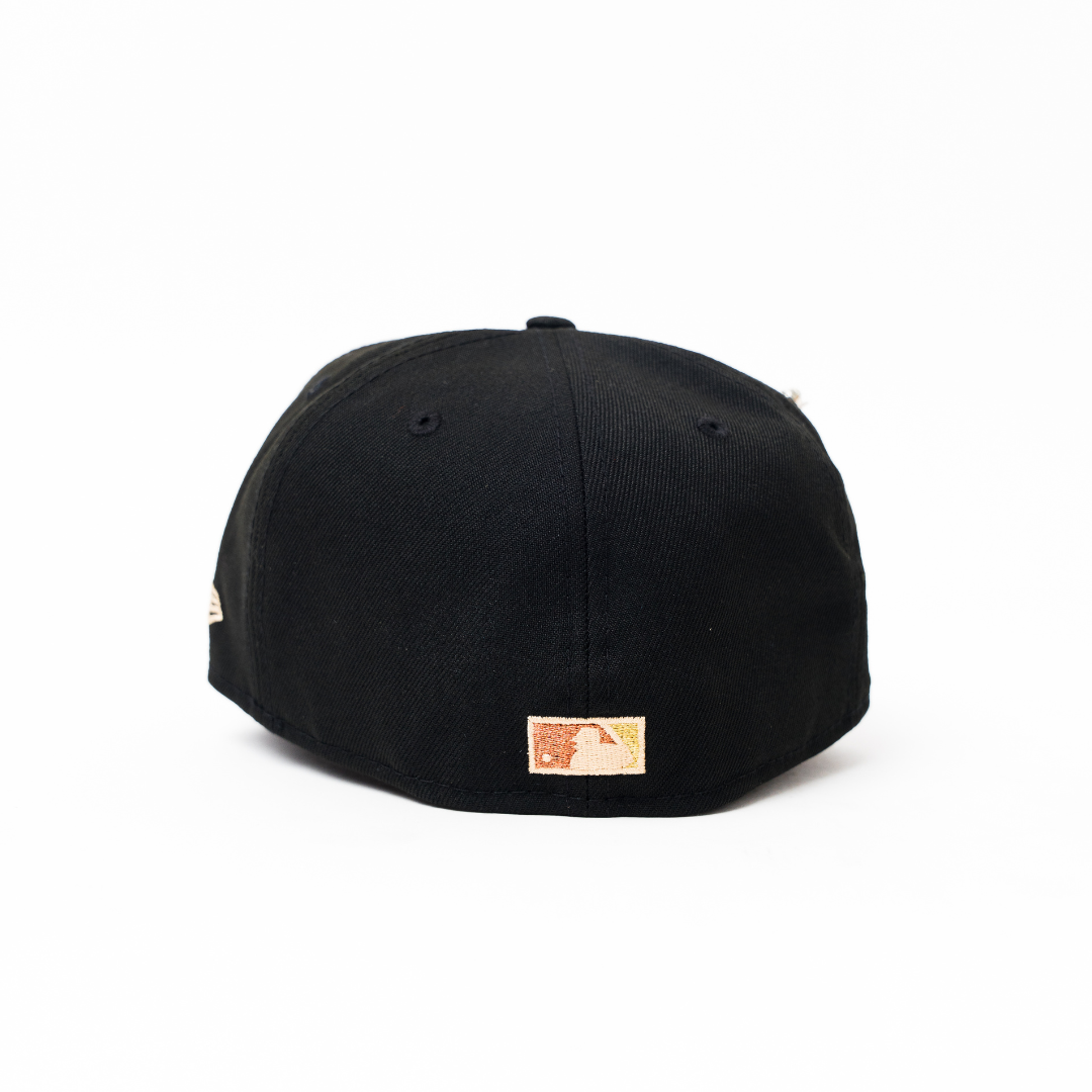 NEW ERA EXCLUSIVE 59FIFTY BLACK PHILADELPHIA PHILLIES W/ WORLD SERIES SIDE PATCH