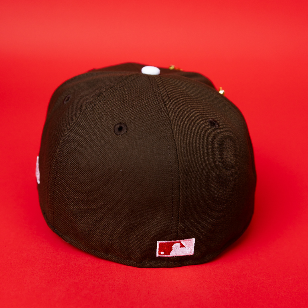 NEW ERA EXCLUSIVE 59FIFTY BROWN CHICAGO WHITE SOX W/ WORLD SERIES CHAMPIONS SIDE PATCH